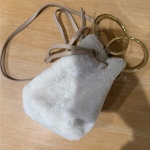 Maison Boinet Faux Shearling Bucket Bag — Made in France